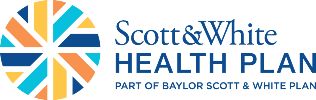Logo of scotts and white health plan insurance.