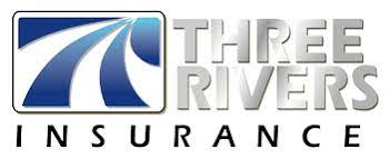 Logo of three rivers insurance.